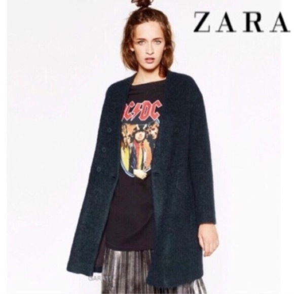 Zara fuzzy cardigan jacket - Picture 1 of 6